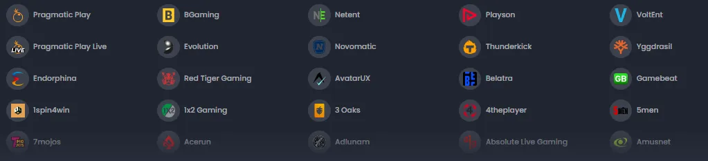 crownz casino providers